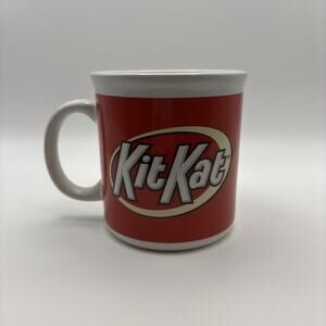 Kit Kat Coffee Cup Mug - White Ceramic Mug with Kit Kat Logo - Coffee - Tea Mug